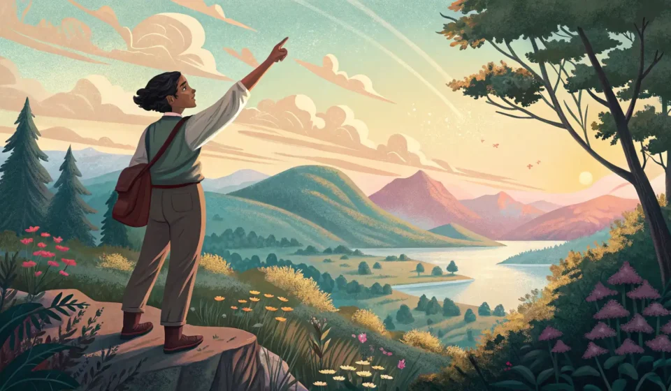 How to Ask for Etiquette Tips in Korea Illustration of a person looking curious and gesturing respectfully towards a Korean traditional pat...
