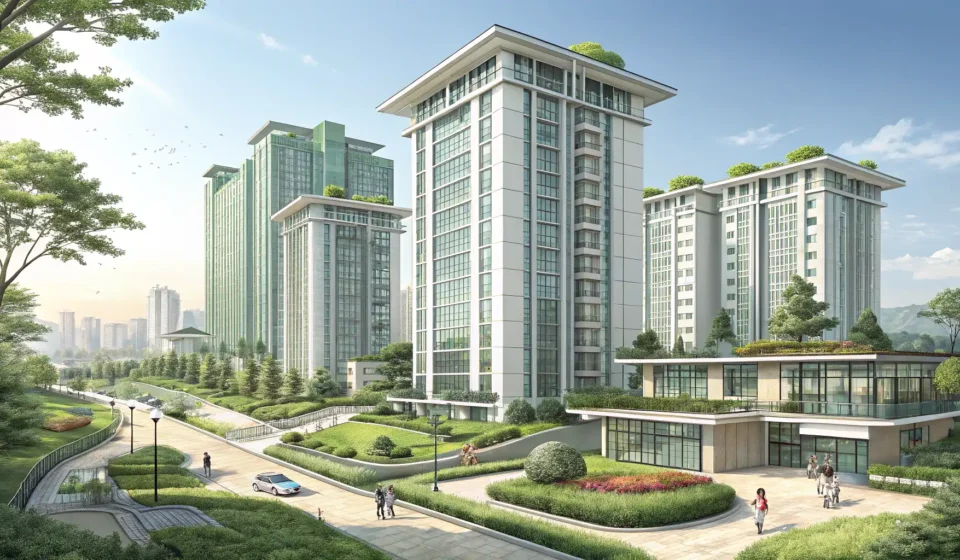 Understanding Korean Apartment Management Fees Illustration of a modern Korean apartment complex next to a stylized icon representing a monthly bil...