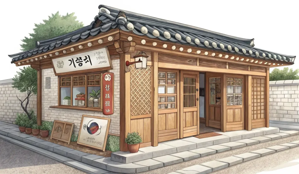 How to Say Business Relocation Expenses in Korean Stylized illustration symbolizing Korean business relocation expenses (yeong-eop-jang-i-jeon-bi), sh...