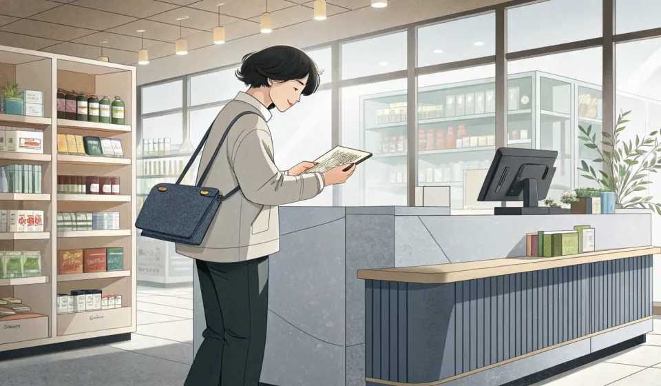 How to Request an Exchange for a Defective Product in Korean Illustration depicting a customer requesting an exchange for a defective electronic item at a store...