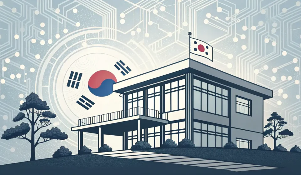 Understanding Innobiz Certification in Korean Abstract graphic representing Korean Innobiz certification, showing a modern building silhouette and...