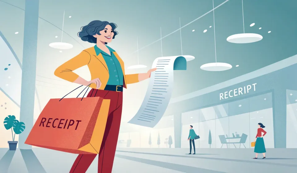 How to Say Consumer Protection in Korean Stylized illustration symbolizing Korean consumer protection, showing a person confidently holding a...