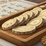 Asking About a Math Competition in Korean: Student-Teacher Interactions Dried slices of Hwanggi (Astragalus root) arranged in a traditional Korean ceramic bowl, representin...