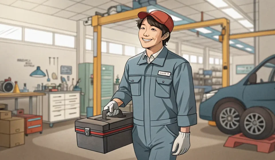 How to Request Refrigerator Repair in Korean A Korean repair technician arrives at a home, symbolizing how to request refrigerator repair service...