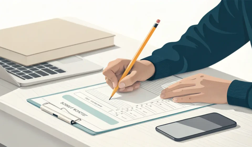 How to Register for School Supplementary Classes in Korean Illustration symbolizing registering for supplementary classes in a Korean school, showing a hand wi...