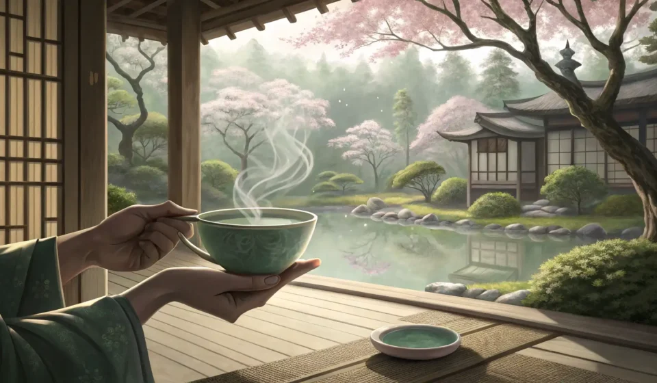 Mastering Korean Tea Etiquette A close-up of hands holding a traditional Korean teacup during a tea ceremony, illustrating Korean t...