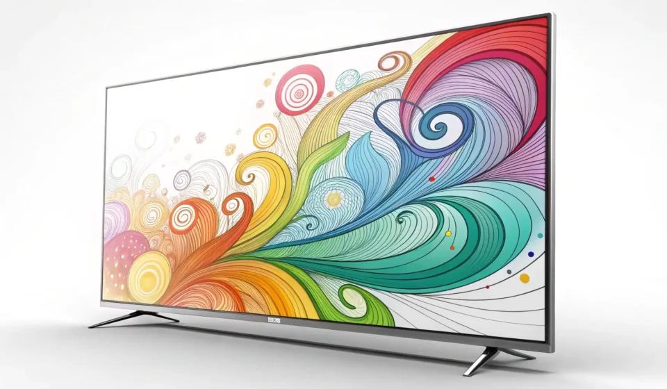 Understanding Korean TV Programs Illustration of a television displaying colorful abstract imagery, representing diverse Korean TV sh...