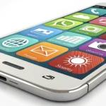 Illustration showing a smartphone with app icons next to a large question mark, symbolizing asking f...