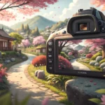 View through a camera viewfinder capturing a traditional Korean palace, symbolizing learning how to...