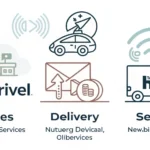 Minimalist graphic with icons for streaming, delivery, and software subscriptions against a modern K...