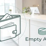 Illustration symbolizing a lost wallet at a Korean Lost and Found counter, representing how to repor...
