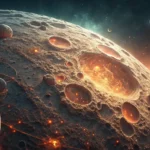 Stylized thumbnail depicting a glowing moon surface with subtle, abstract Korean-inspired patterns v...